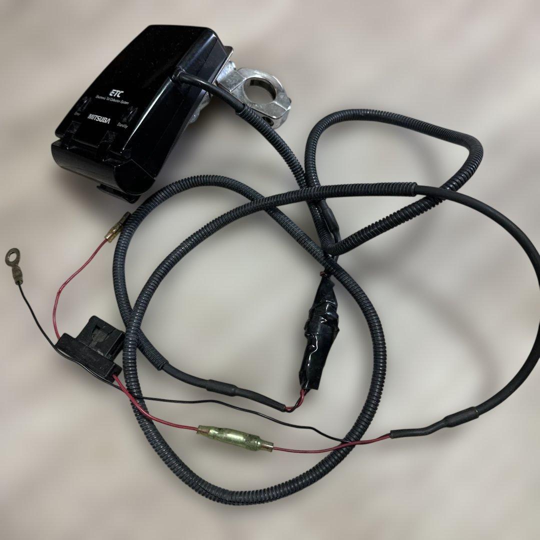 バイク用ETC車載器 黒色 取り付け金具付き