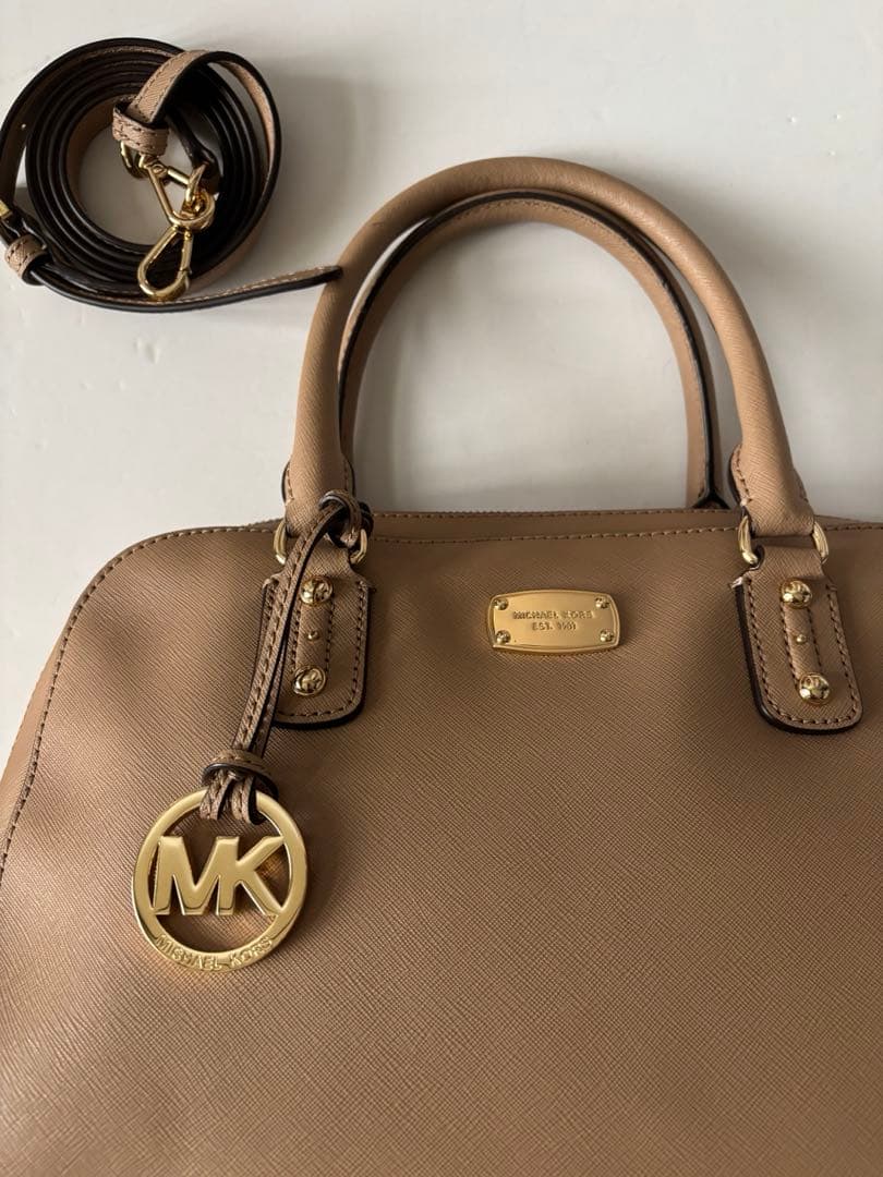 ☆極美品‼️特価‼️Michael Kors ベージュ ハンドバッグ