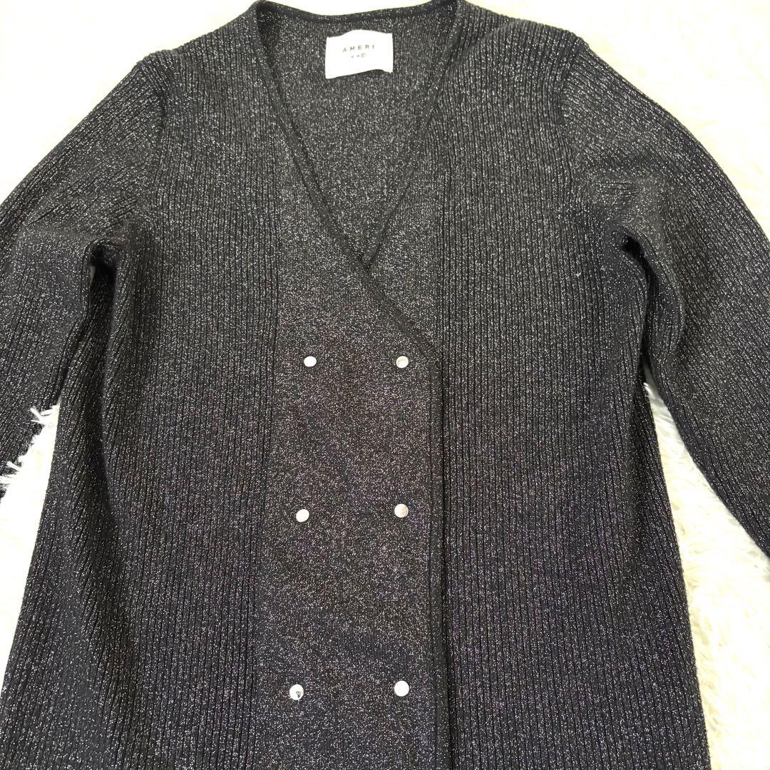 美品☆アメリ　AMERI VINTAGE☆グリッター　ダブル　ジャケット　ドレス