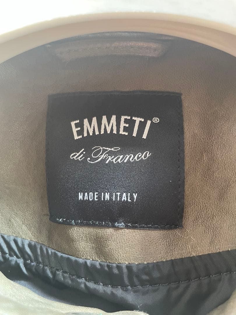 く*ま様 EMMETI エンメティレザージャケット　シングルライダース　48