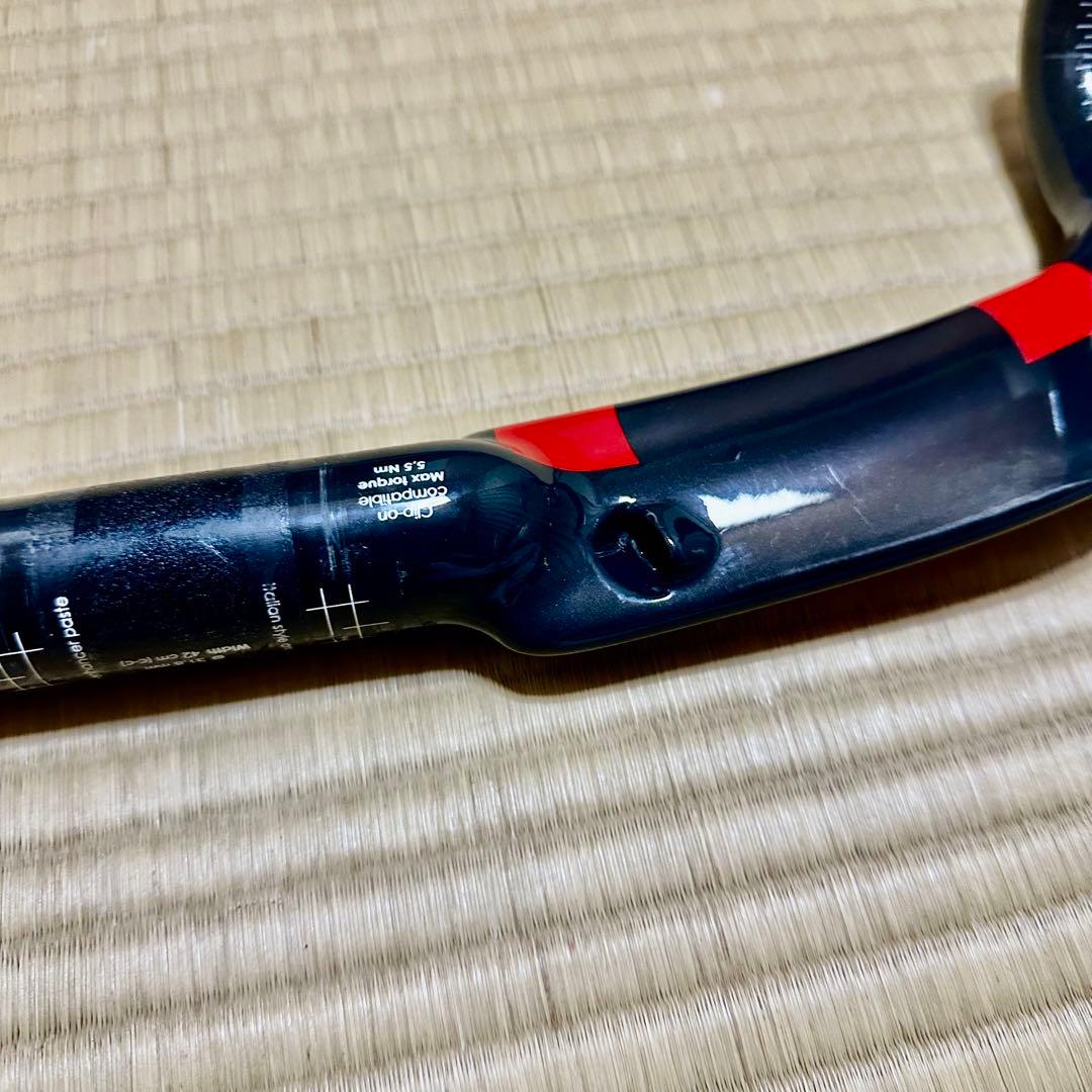 3T AERONOVA TEAM ハンドル 420mmカーボン エアロハンドル