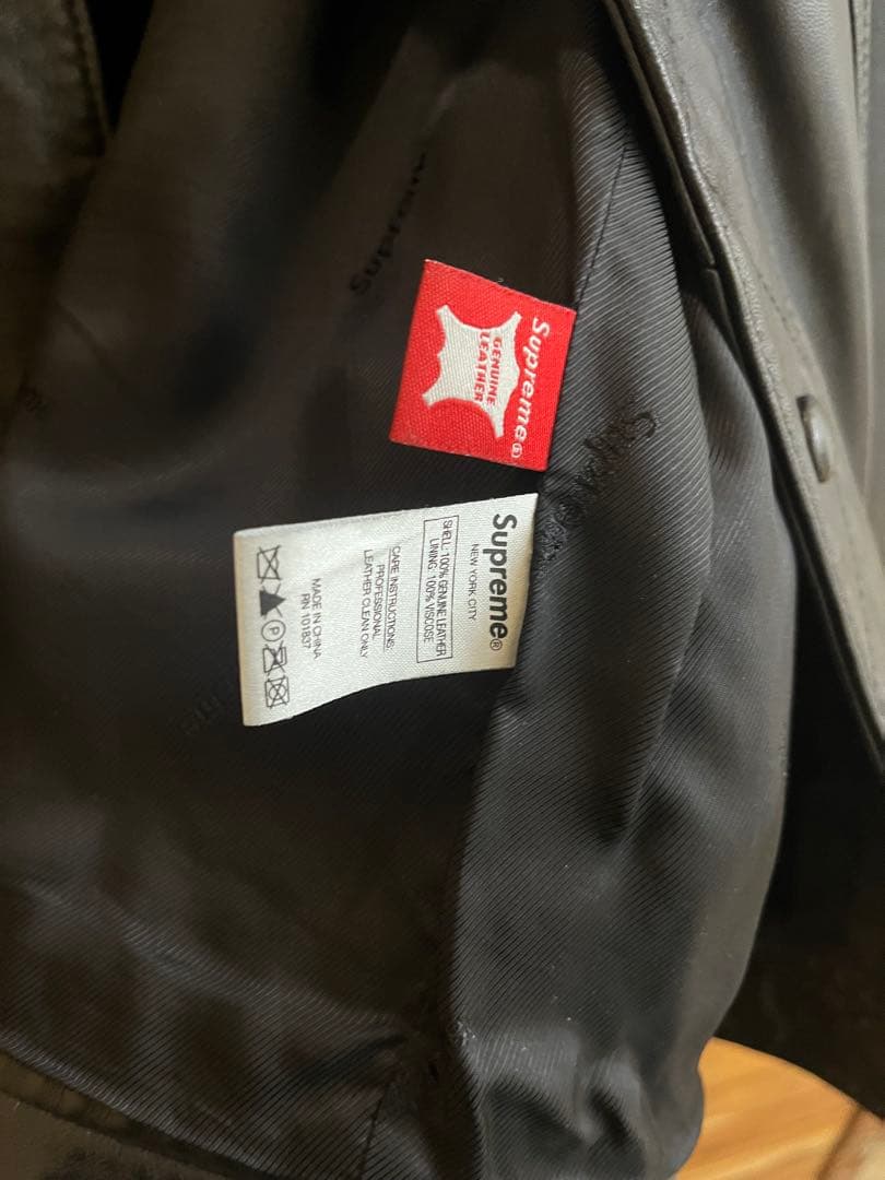 Supreme leather trucker jacket Lサイズ