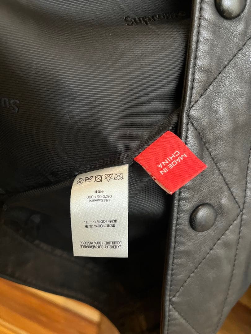 Supreme leather trucker jacket Lサイズ