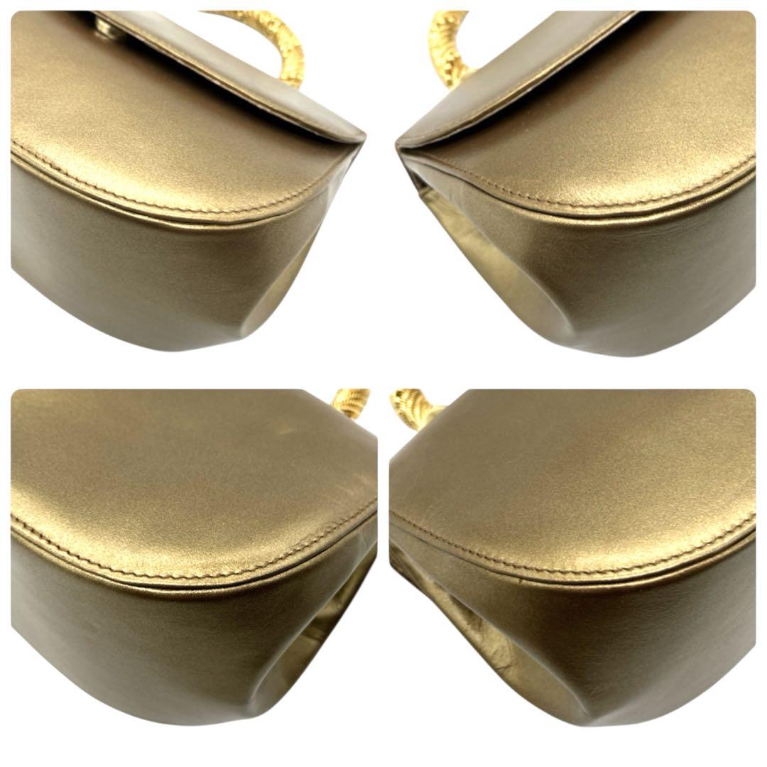 【未使用級 極美品】RODO パーティーバック 2WAY ゴールド ハンドバック