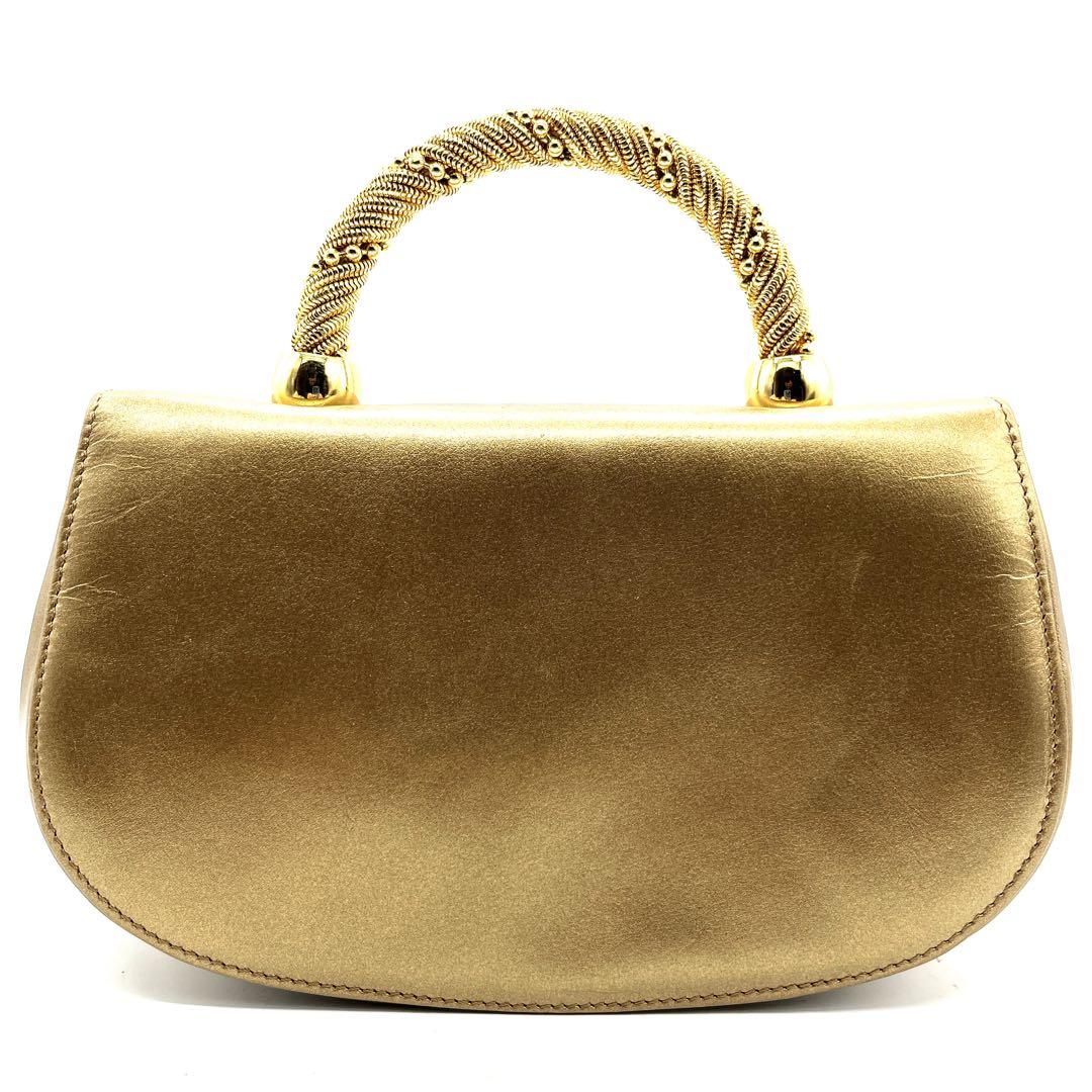 【未使用級 極美品】RODO パーティーバック 2WAY ゴールド ハンドバック