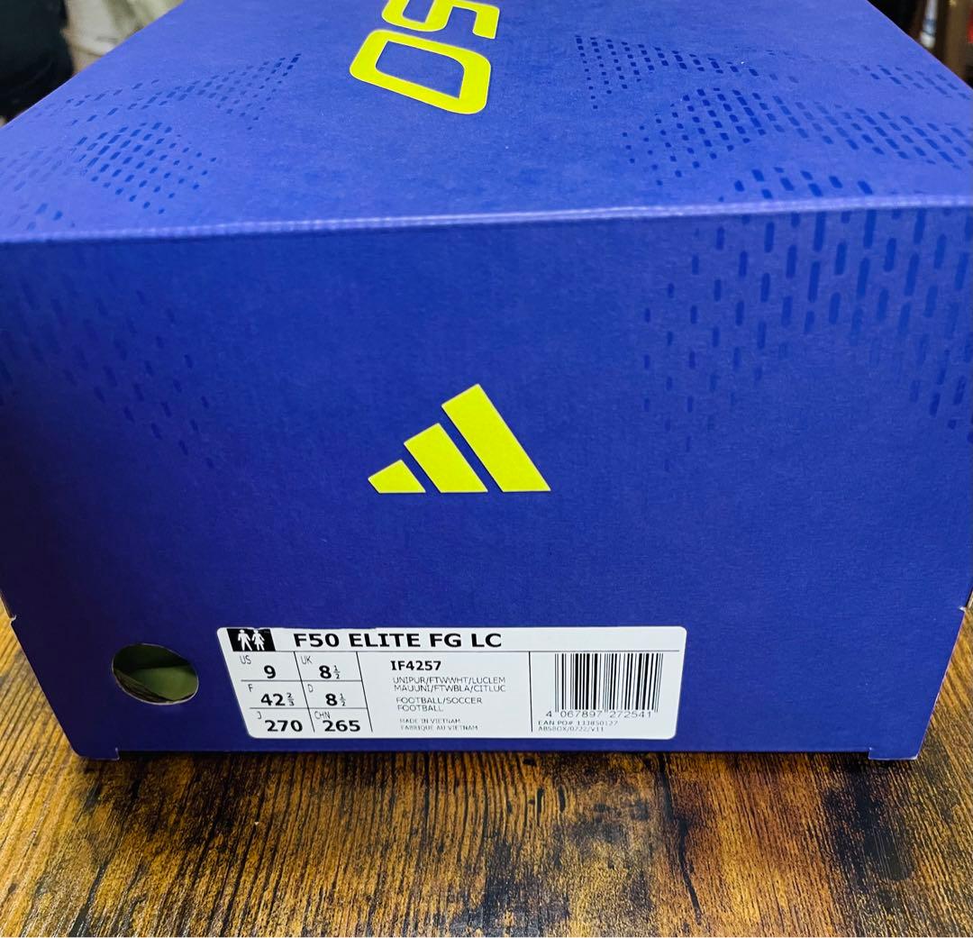 Adidas F50 Elite ファストリボーン FG 27cm
