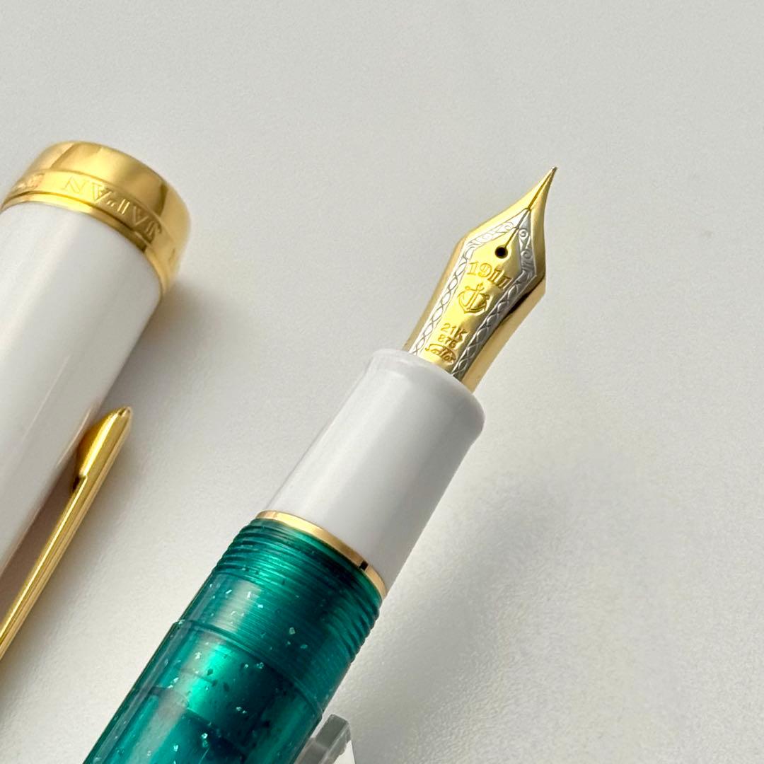 旧ペン先 限定品 セーラー万年筆 プロギア シャムロックグリーン 緑 EF