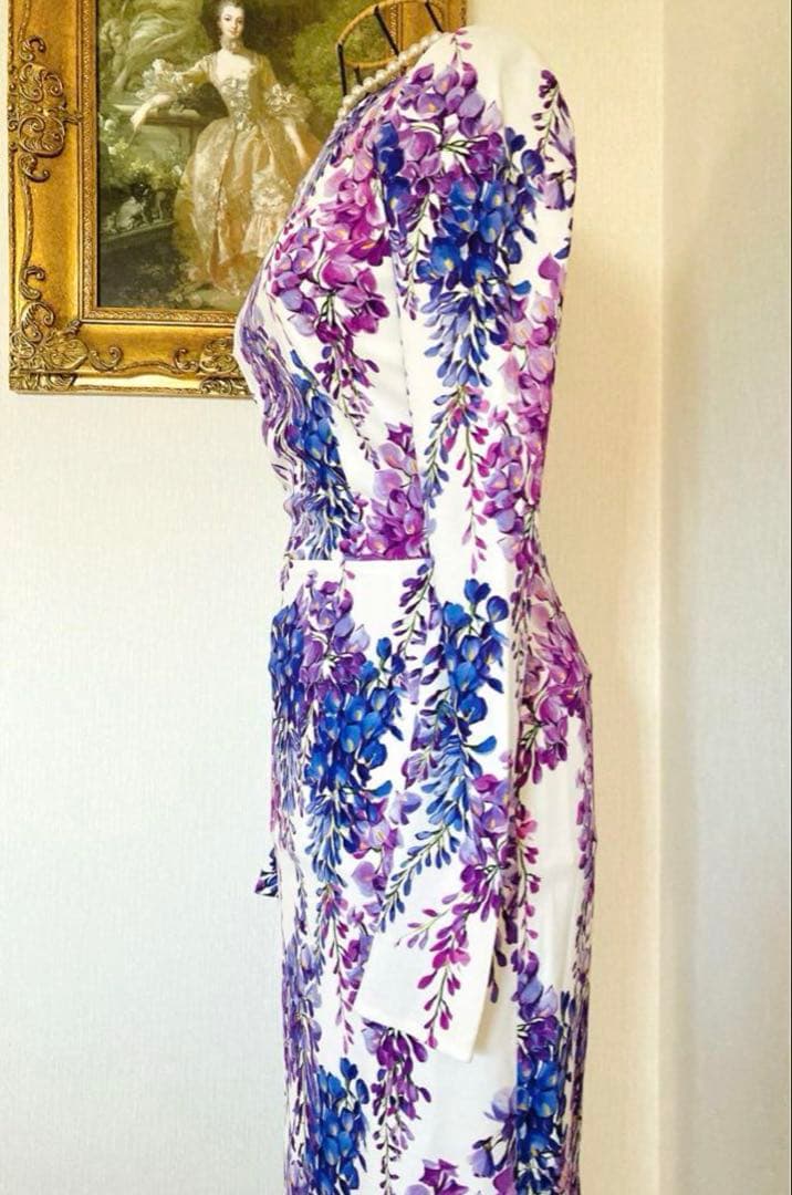 極美品★DOLCE&GABBANA★フローラル★シルク★ロングワンピース