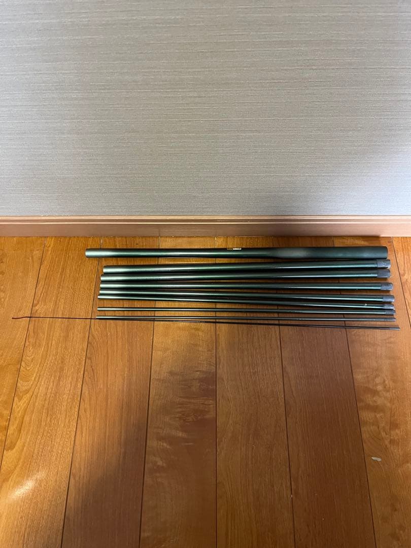 中古 nissin 渓流竿 枯山水 硬調 450 宇崎日新 10本継