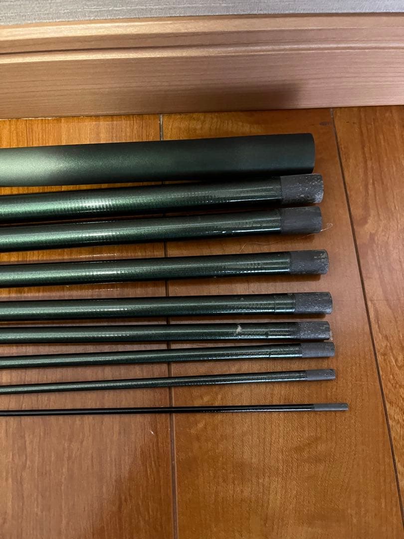 中古 nissin 渓流竿 枯山水 硬調 450 宇崎日新 10本継