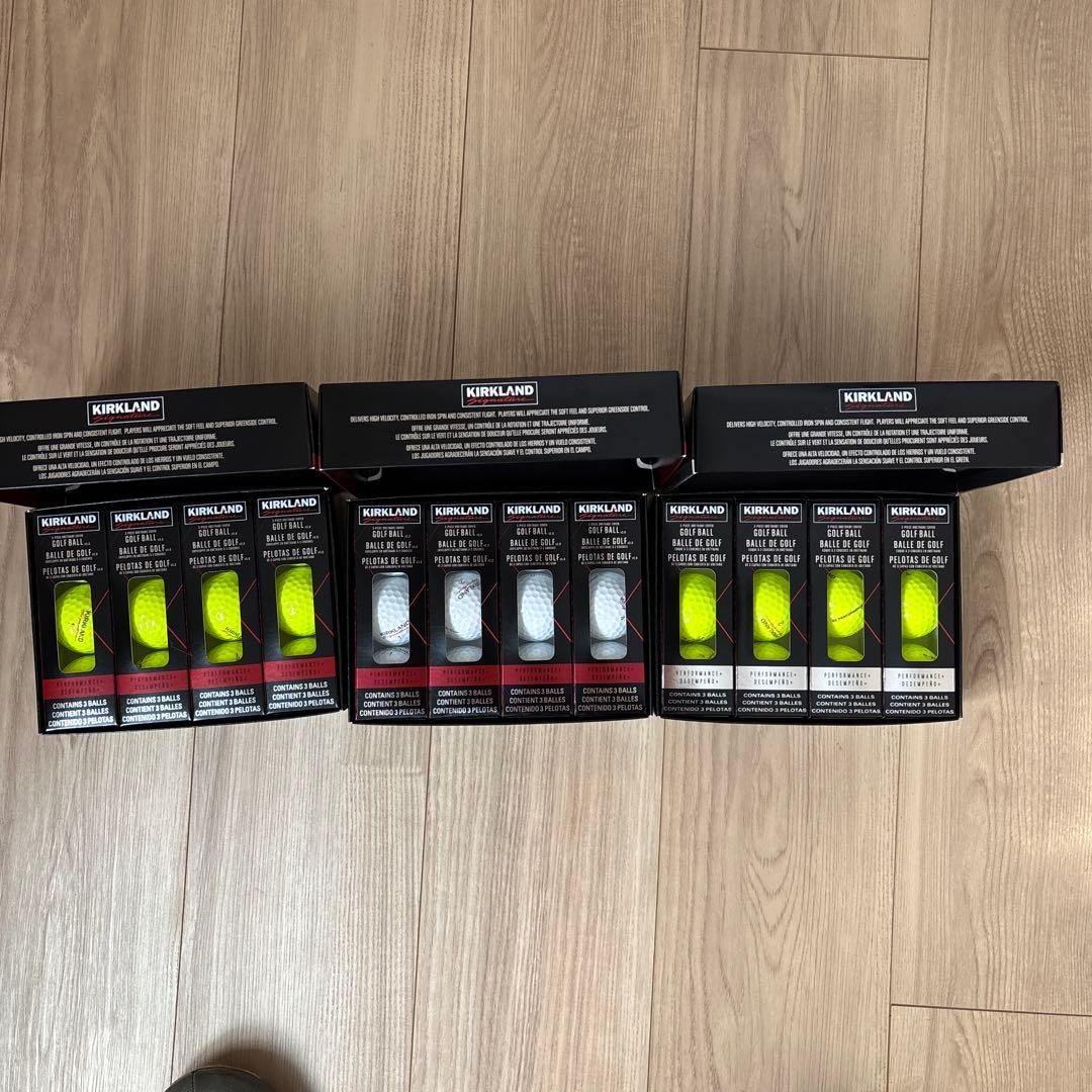 新品　36個　KIRKLAND ゴルフボール ホワイト、イエロー　各12個入り