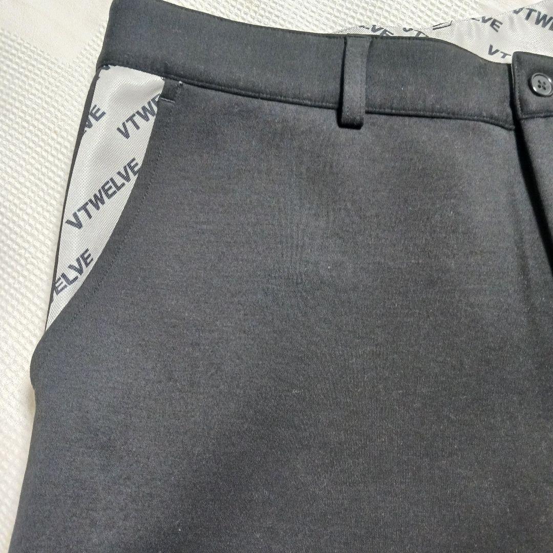 Lサイズ V12 ヴィトゥエルブ　ゴルフパンツ　黒　ブラック　メンズ　美品