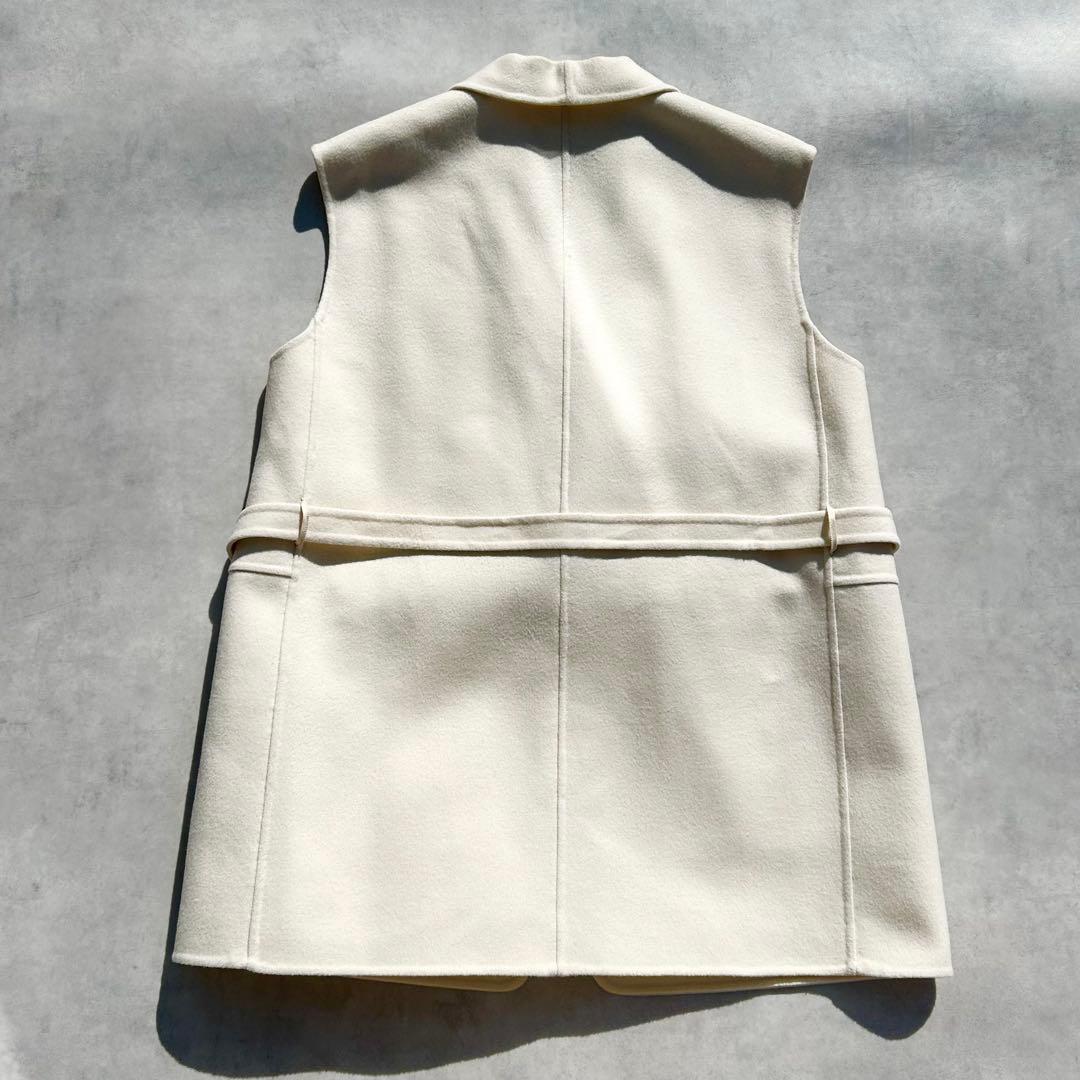 ♡美品♡　ドゥロワー　ウールケヌキショールカラージレ　23AW　定価16万