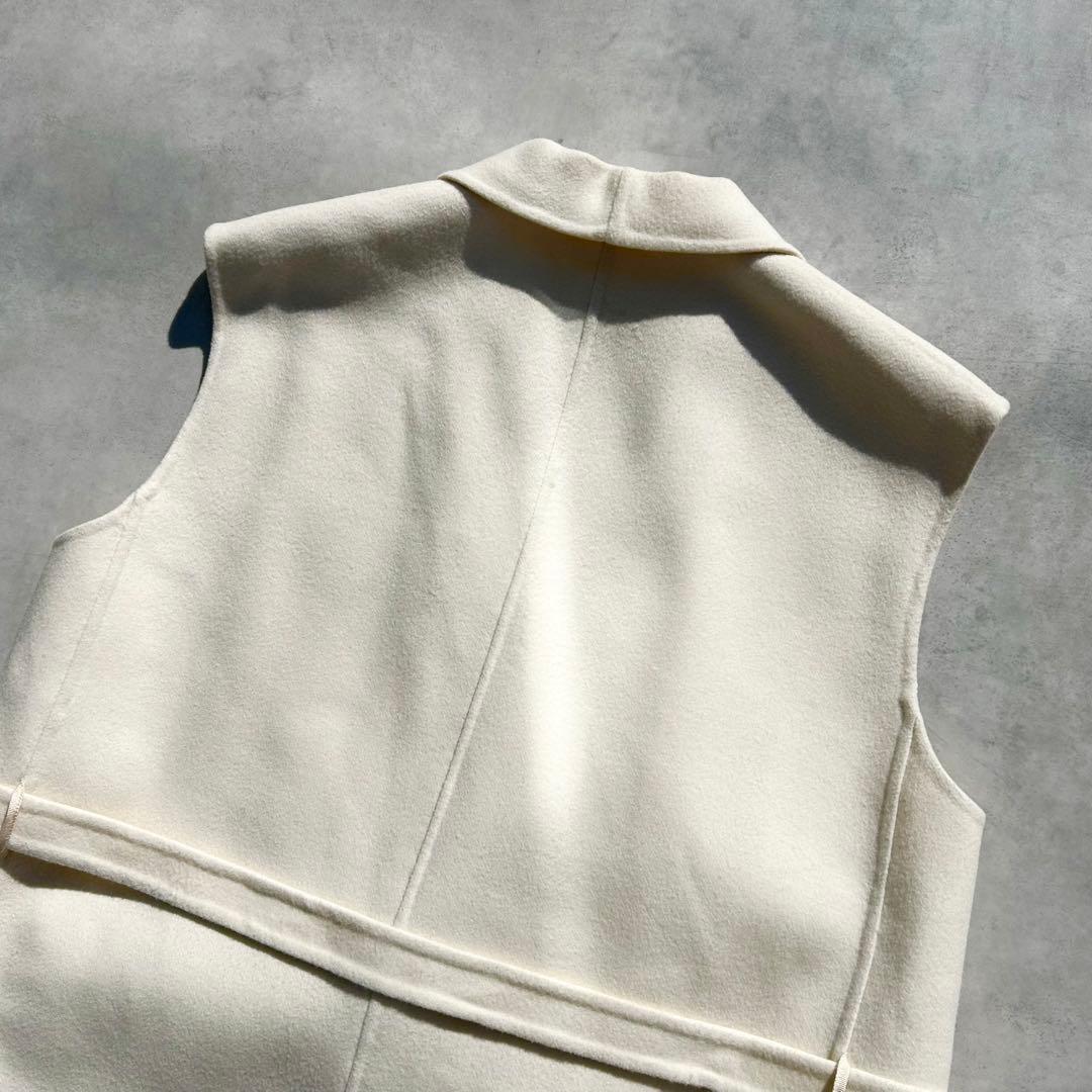 ♡美品♡　ドゥロワー　ウールケヌキショールカラージレ　23AW　定価16万