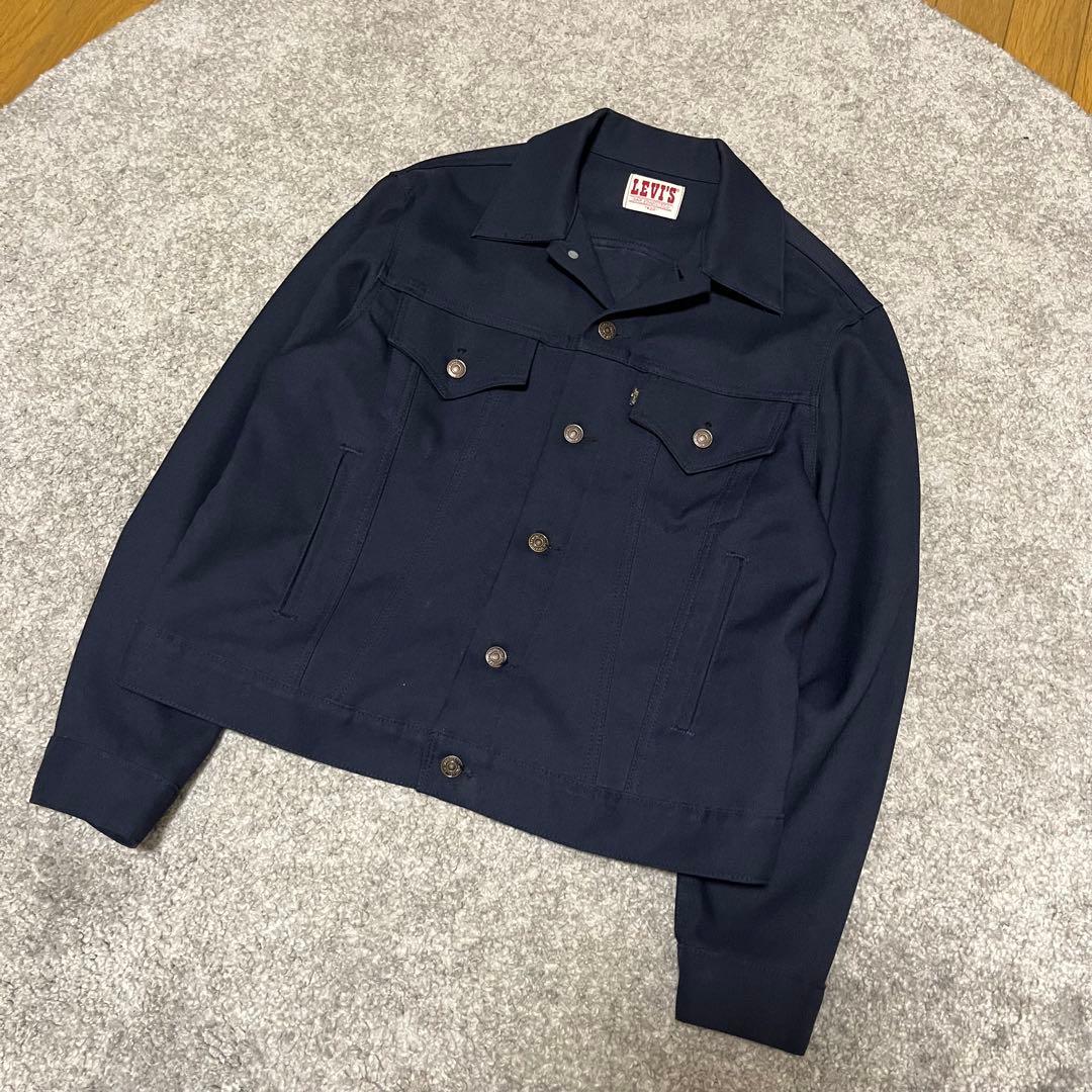 80s LEVI'S スタプレ トラッカージャケット USA製 ネイビー 希少