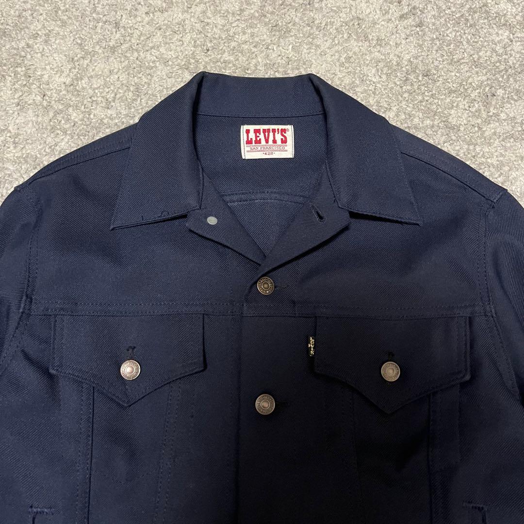 80s LEVI'S スタプレ トラッカージャケット USA製 ネイビー 希少