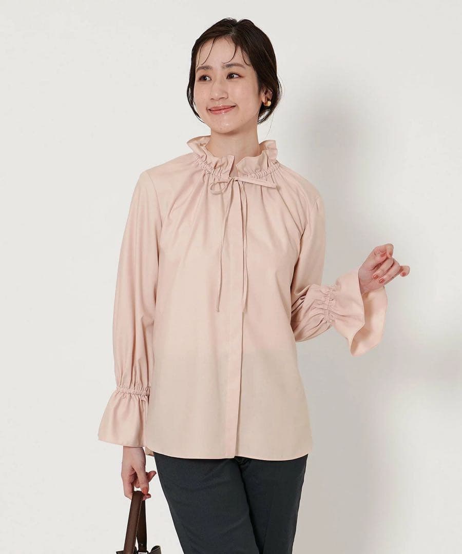 UNITED ARROWS フレアスリーブブラウス