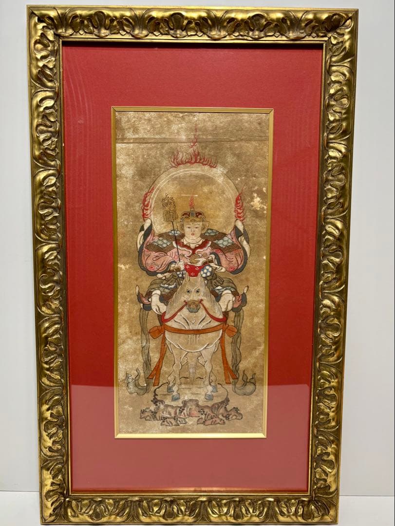 #勝軍地蔵 仏画 額装品