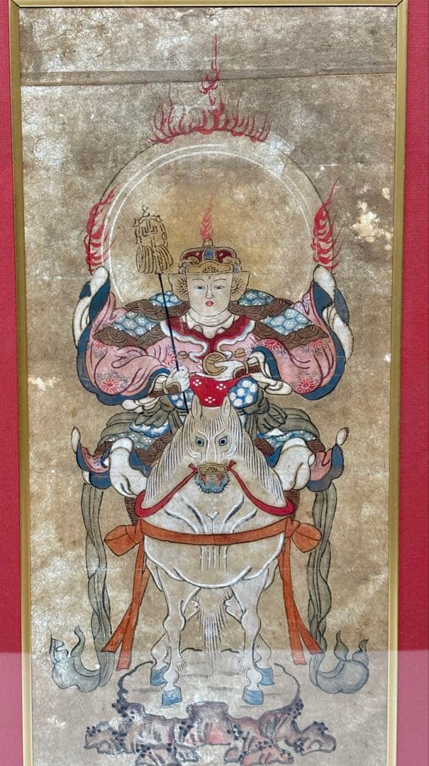 #勝軍地蔵 仏画 額装品