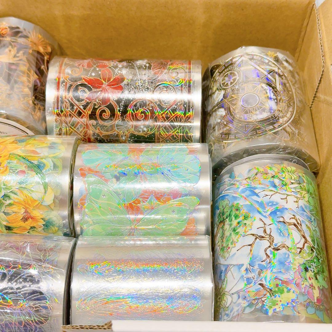 ミ*読様 【暖色系多め】お花マステ 装飾マステ 11巻 新品 まとめ売り 海外マ