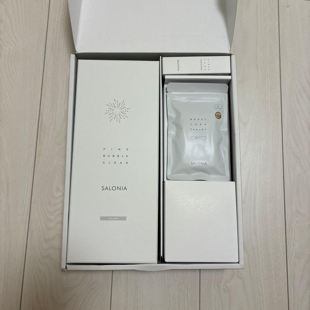 SALONIA サロニア ファインバブルクリア シルバー シャワーヘッド