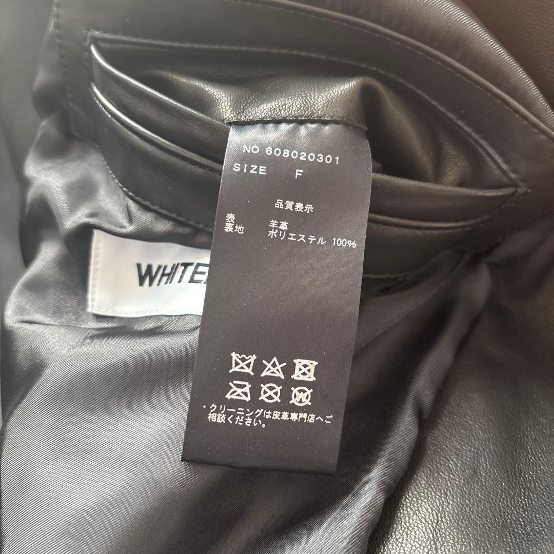howl！WHITELAND 黒 レザー ライダースジャケット