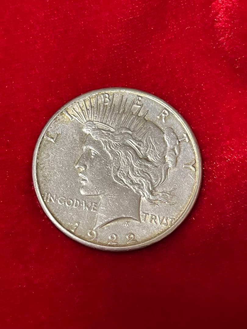 1922年 アメリカ ピースダラー銀貨 1枚 銀90%