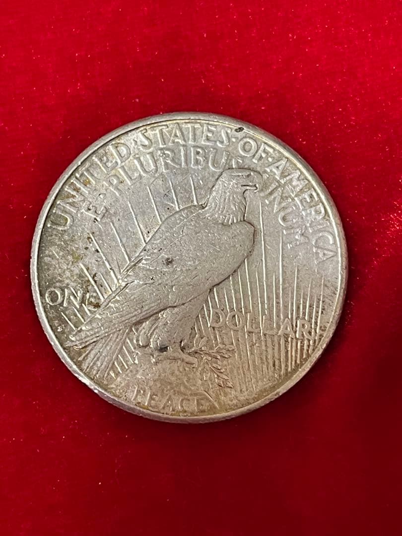 1922年 アメリカ ピースダラー銀貨 1枚 銀90%
