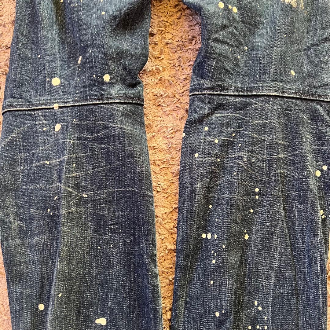 G-STAR RAW 5620 3D SLIM ペイント加工 W28 デニム