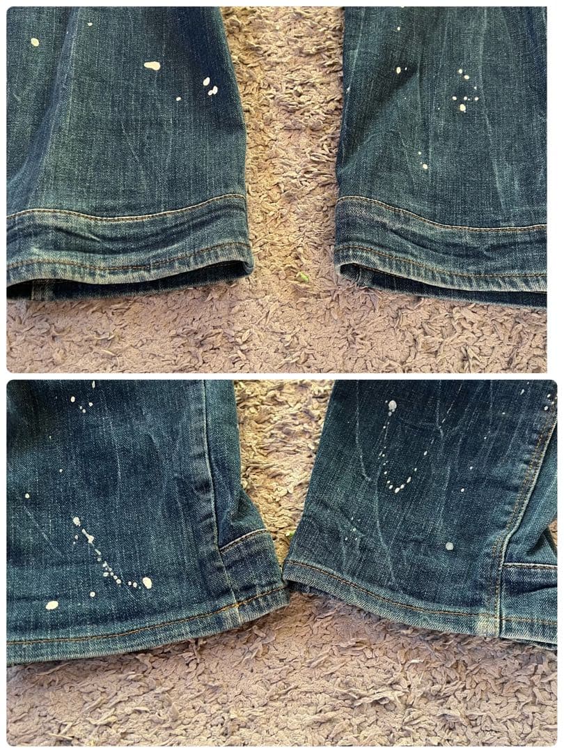 G-STAR RAW 5620 3D SLIM ペイント加工 W28 デニム
