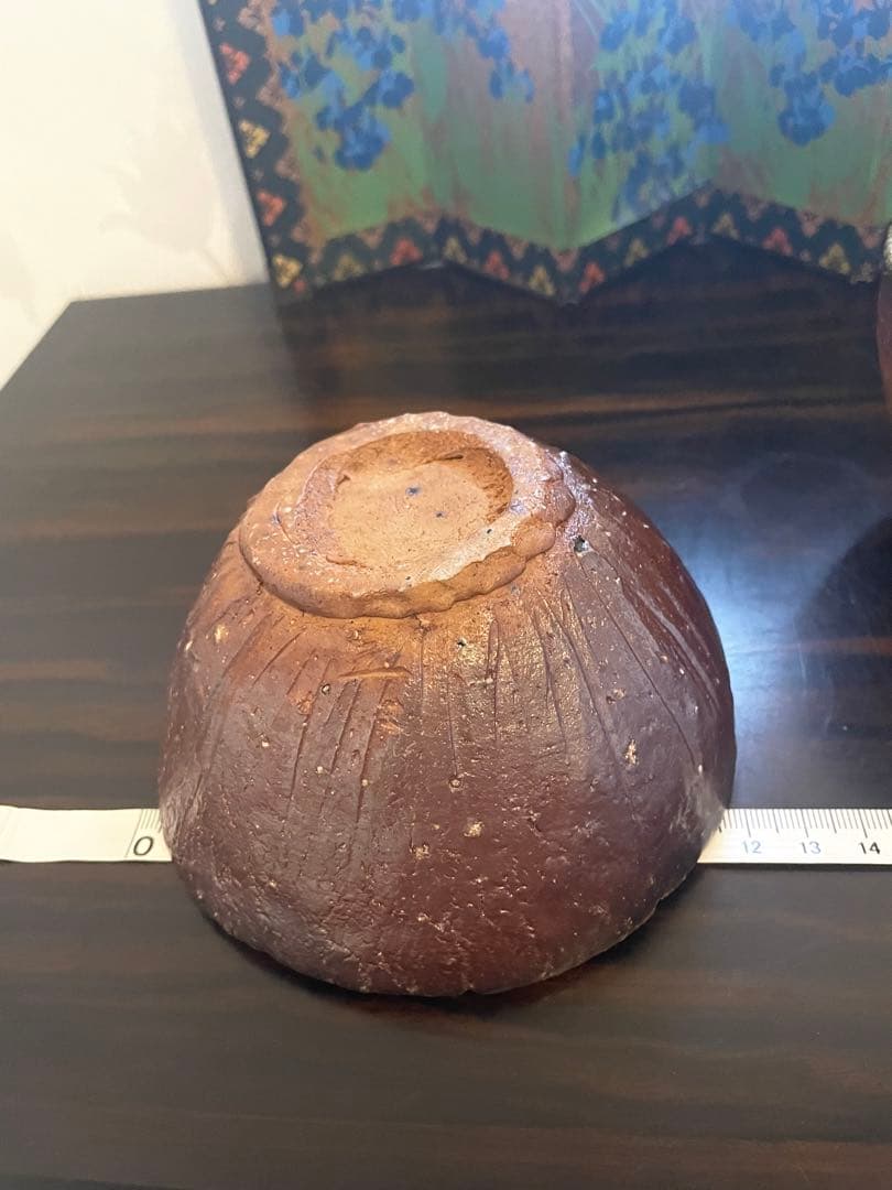 未使用　作家物　備前焼　湯呑み　茶碗　お茶碗　陶器製　2個セット