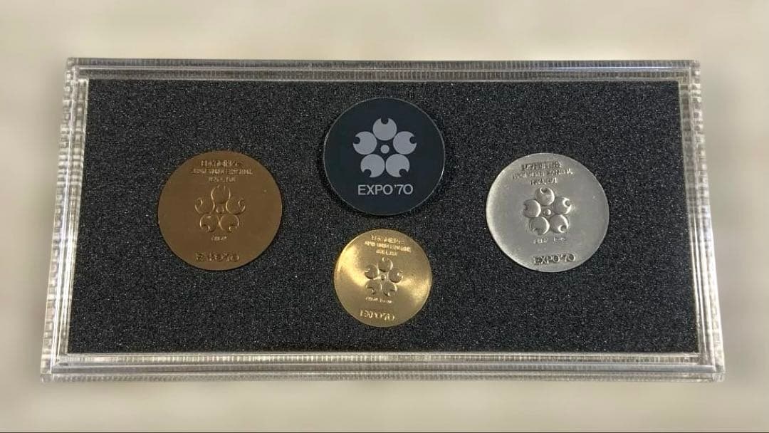ね*こ様 EXPO‘70 日本万博博覧会記念メダル　金・銀・銅セット