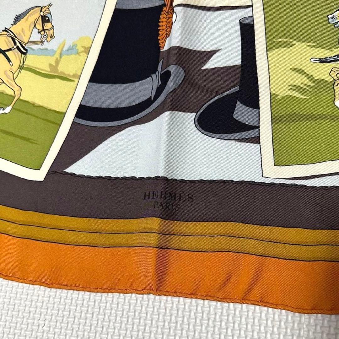 HERMES エルメス カレ90 馬車 ハット