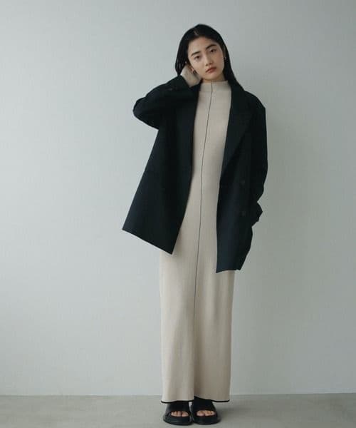 新品 anuke アンヌーク Line Knit Onepiece 38
