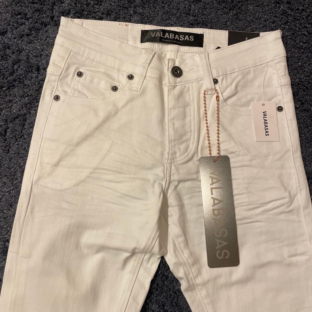 VALABASAS ホワイト スキニーデニム 新品タグ付き