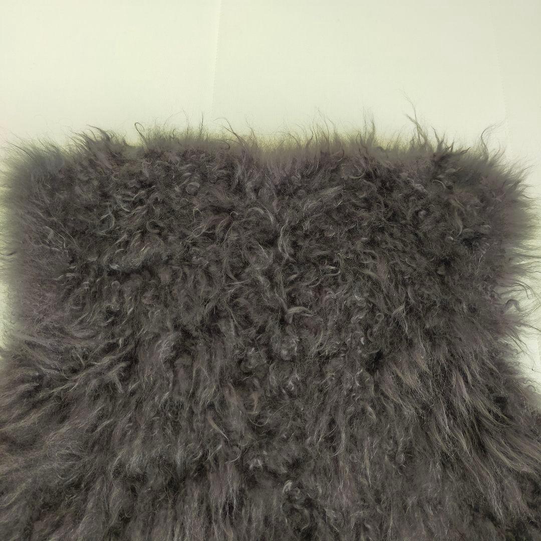 ダーマコレクション　DAMA collection カシミヤファーベスト　グレー