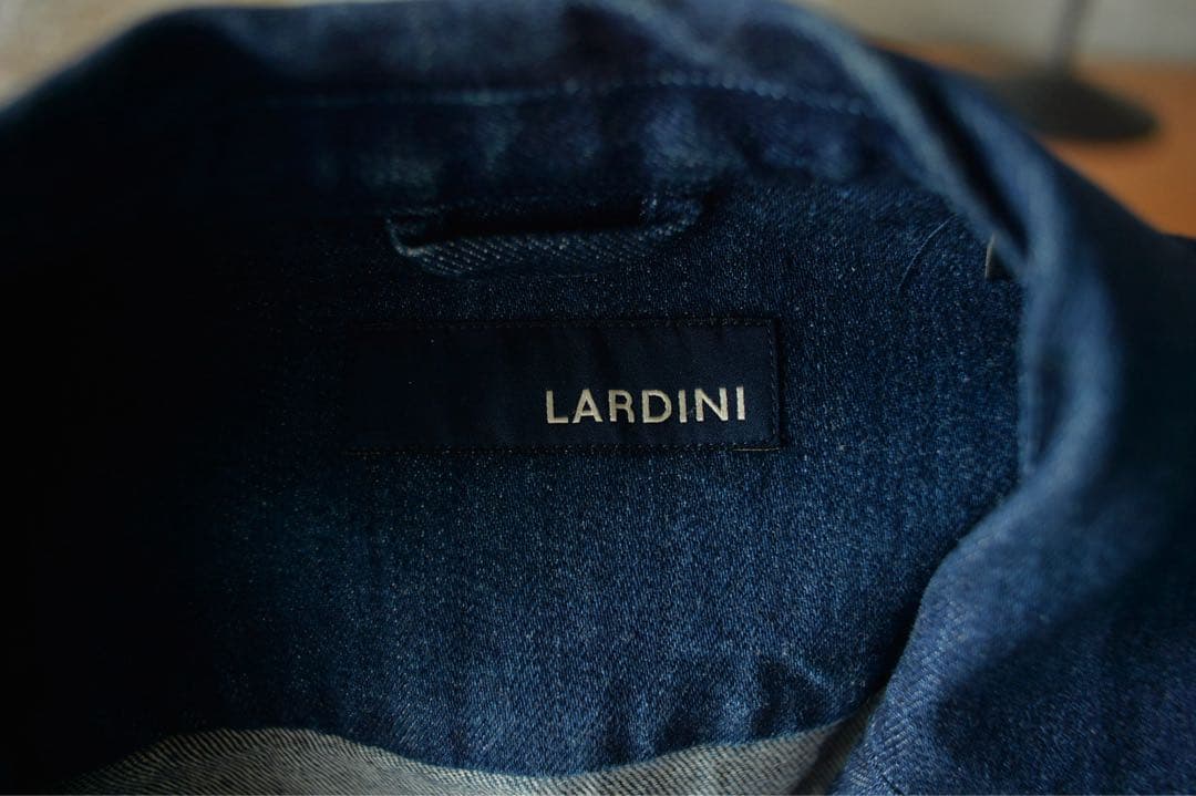 （PURI）【希少XL】LARDINI デニム 3B アンコンジャケット