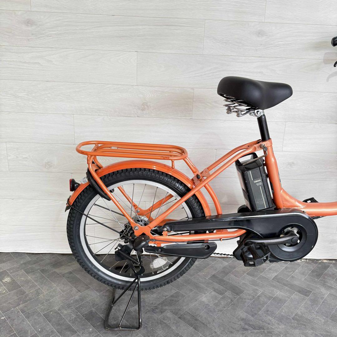 オレンジ 電動アシスト自転車 シティタイプ