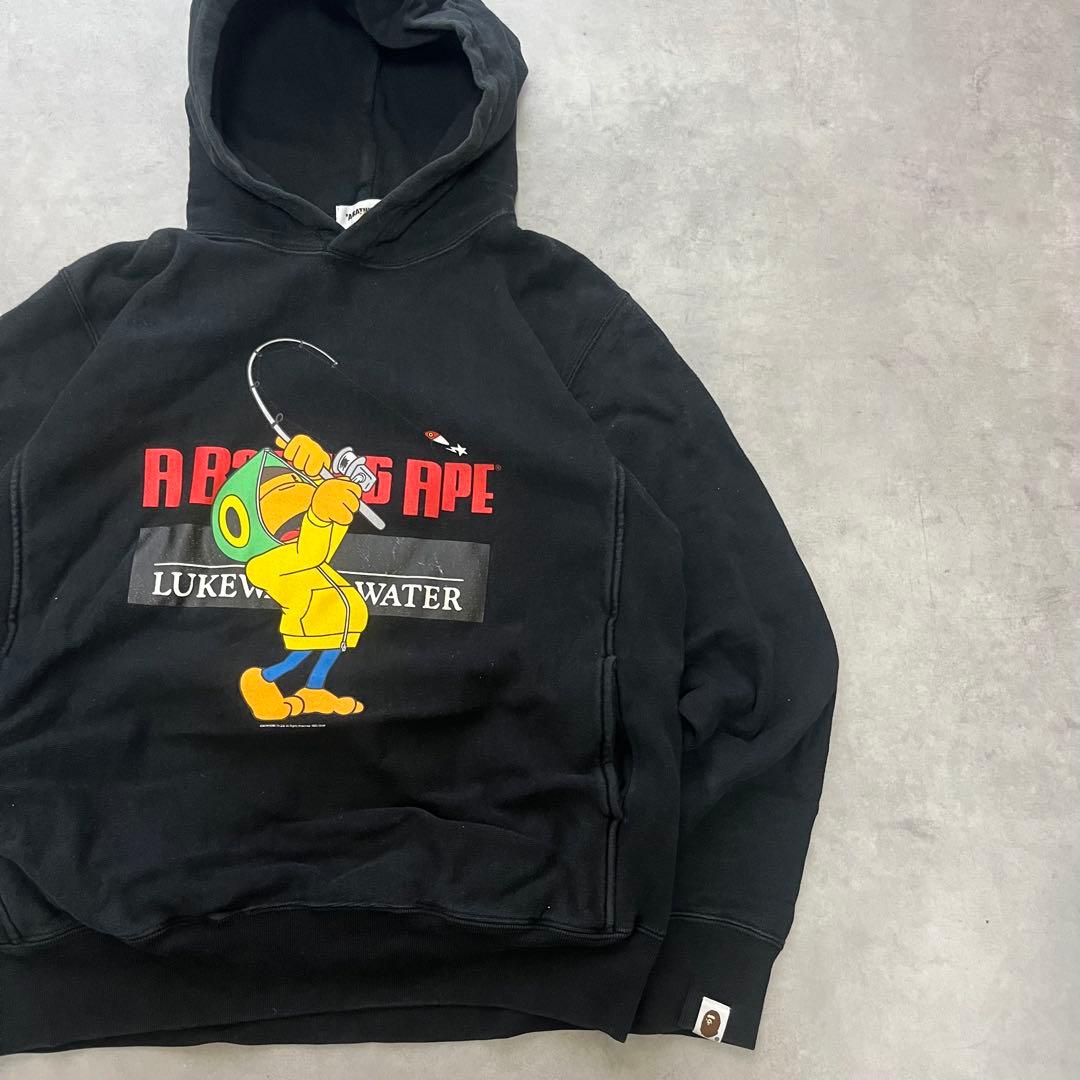 00s アベイシングエイプ パーカー S BAPE ストリート ape 短丈
