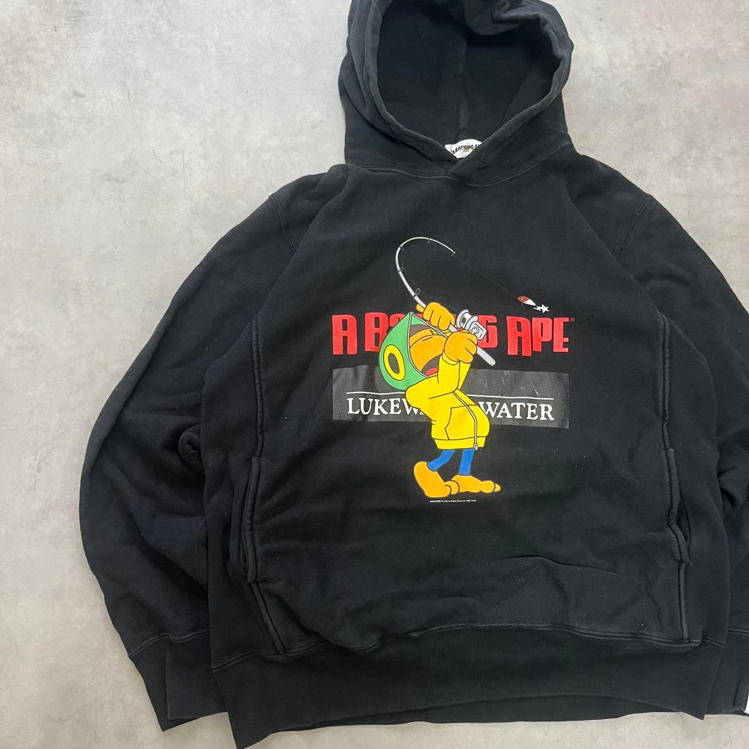 00s アベイシングエイプ パーカー S BAPE ストリート ape 短丈