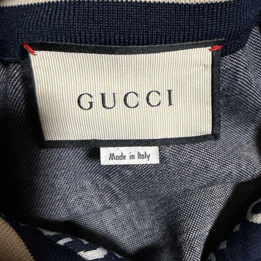 GUCCI テクニカルジャージ トラックジャケット ネイビー　XLサイズ