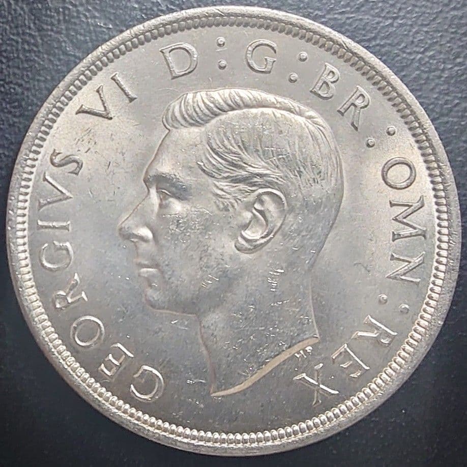 1937年 イギリス クラウン銀貨 ジョージ6世の戴冠式記念銀貨 IND IMP