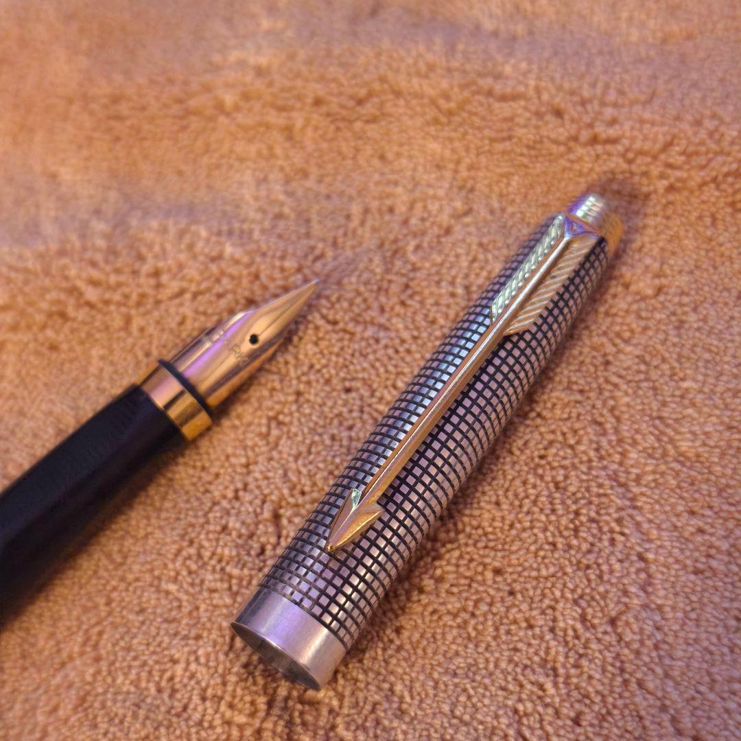 PARKER パーカー 万年筆 スターリングシルバー 585M