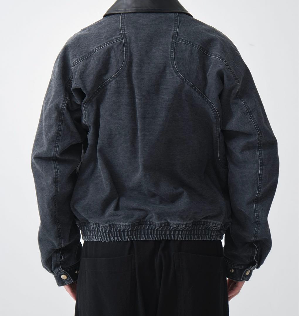 ジャケット・アウター NVRFRGT/Leather collar utility jacket