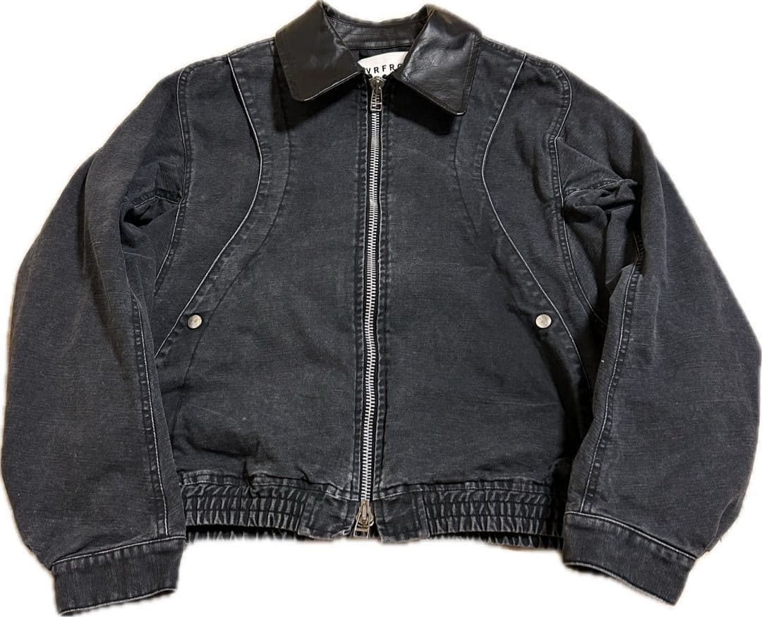 ジャケット・アウター NVRFRGT/Leather collar utility jacket