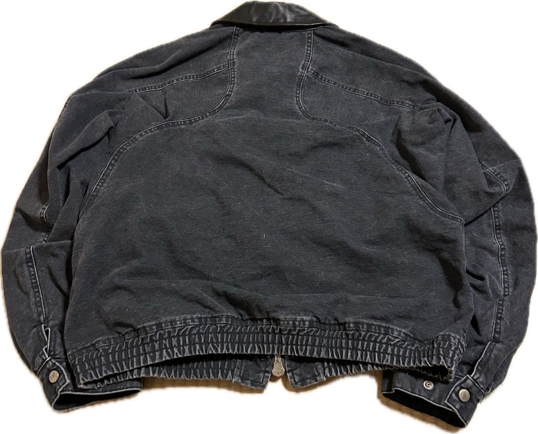 ジャケット・アウター NVRFRGT/Leather collar utility jacket