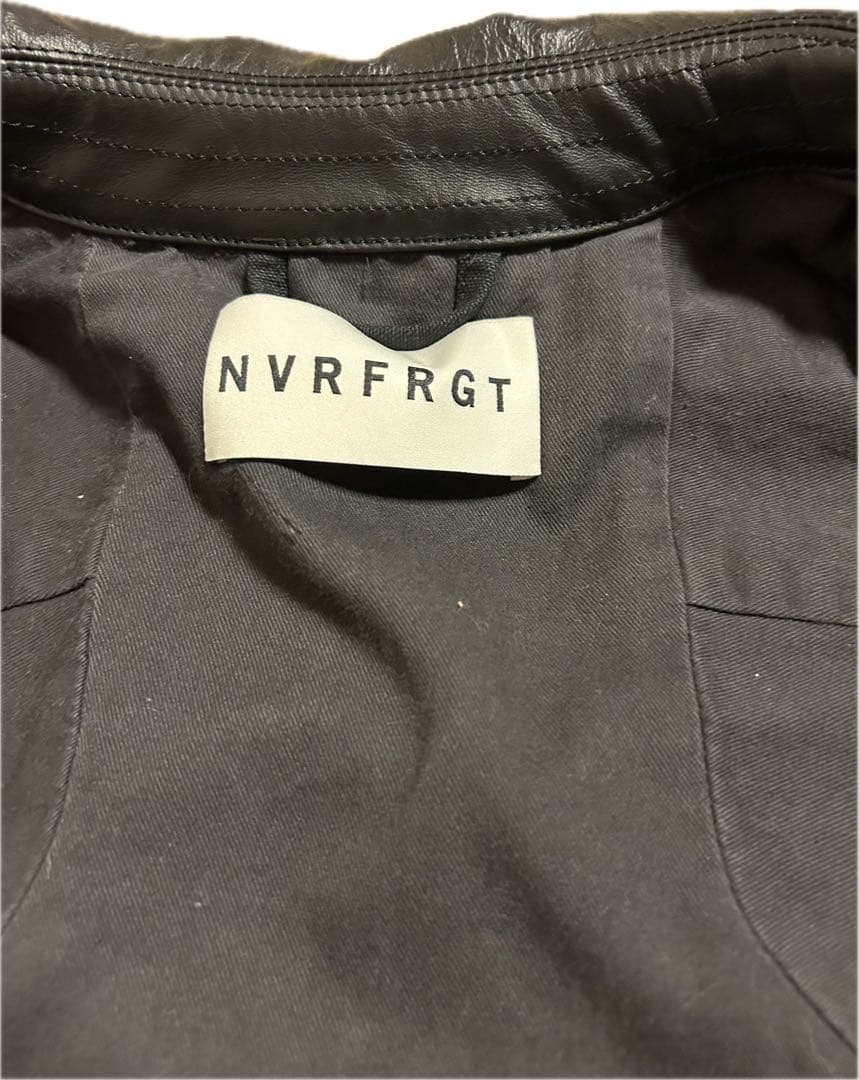 ジャケット・アウター NVRFRGT/Leather collar utility jacket