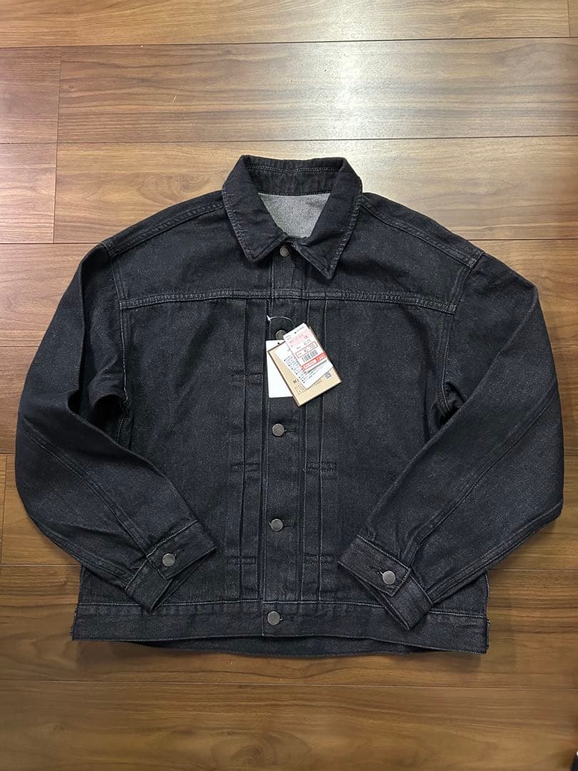 MARIE しまむらPAPA×DENIM ジャケットロールアップデニム M 中黒