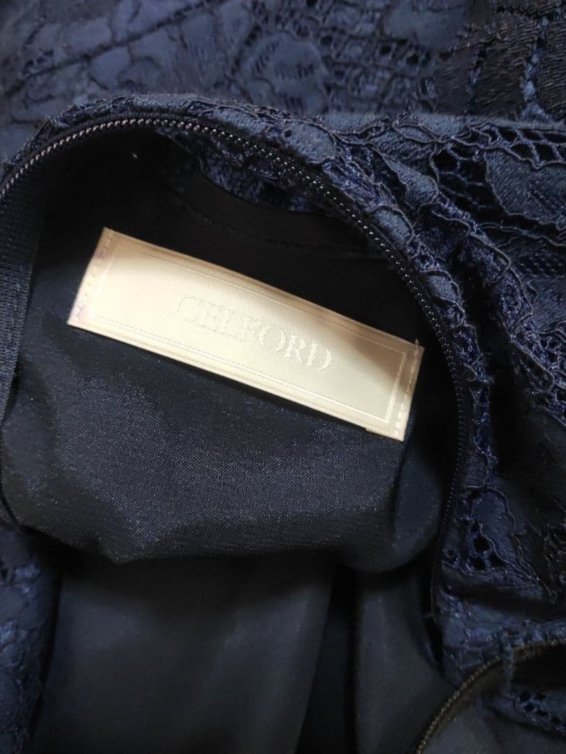 専用　CELFORD　ボウタイレースワンピース　結婚式　総レース　　ドレス