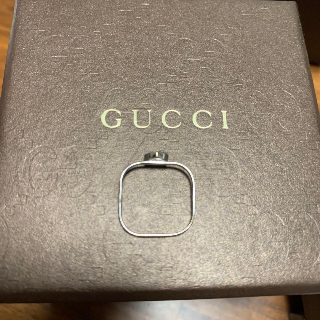 GUCCI 希少⭐︎ダイヤモンドリング　スクエア